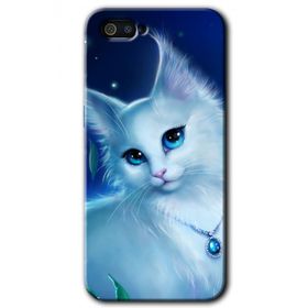 Realme C2 Cat Glance Baskılı Uyumlu Silikon Kılıf
