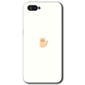 Realme C2 Cat Minimalism Baskılı Uyumlu Silikon Kılıf