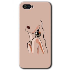 Realme C2 Çizim Silüet Baskılı Uyumlu Silikon Kılıf