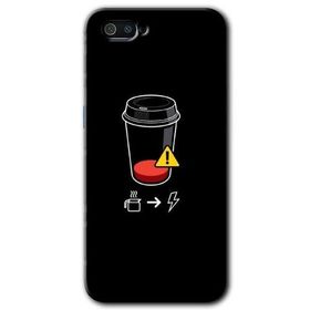 Realme C2 Coffee Battery Baskılı Uyumlu Silikon Kılıf