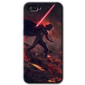 Realme C2 Darh Vader Wars Baskılı Uyumlu Silikon Kılıf