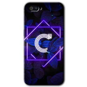Realme C2 Dark Neon Yaprak Ç Harfi Baskılı Uyumlu Silikon Kılıf