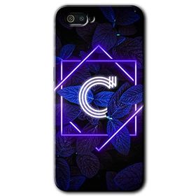Realme C2 Dark Neon Yaprak Ç Harfi Baskılı Uyumlu Silikon Kılıf