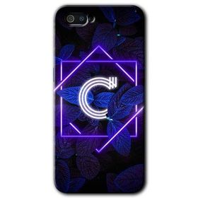 Realme C2 Dark Neon Yaprak Ç Harfi Baskılı Uyumlu Silikon Kılıf