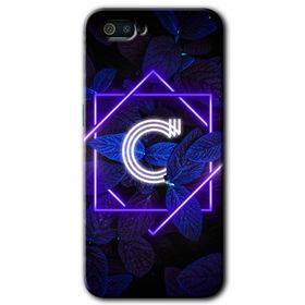 Realme C2 Dark Neon Yaprak Ç Harfi Baskılı Uyumlu Silikon Kılıf