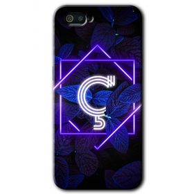 Realme C2 Dark Neon Yaprak Ç Harfi Baskılı Uyumlu Silikon Kılıf