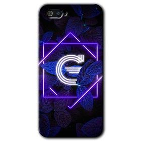 Realme C2 Dark Neon Yaprak G Harfi Baskılı Uyumlu Silikon Kılıf