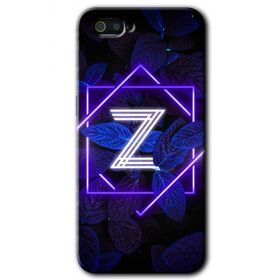 Realme C2 Dark Neon Yaprak Z Harfi Baskılı Uyumlu Silikon Kılıf