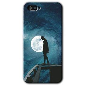 Realme C2 Dolunay Yalnızlık Baskılı Uyumlu Silikon Kılıf