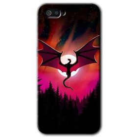Realme C2 Dragon Night Baskılı Uyumlu Silikon Kılıf