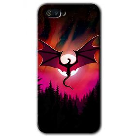 Realme C2 Dragon Night Baskılı Uyumlu Silikon Kılıf