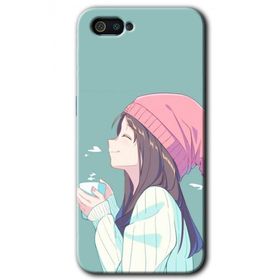 Realme C2 Happy Girl Baskılı Uyumlu Silikon Kılıf