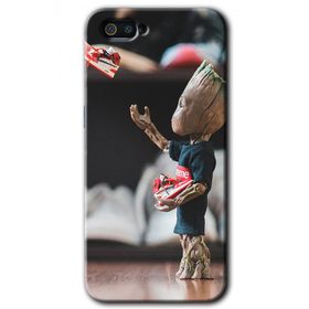 Realme C2 I am Groot Baskılı Uyumlu Silikon Kılıf