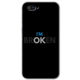 Realme C2 Im Broken Baskılı Uyumlu Silikon Kılıf