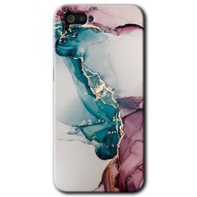 Realme C2 Liquid Mermer Baskılı Uyumlu Silikon Kılıf