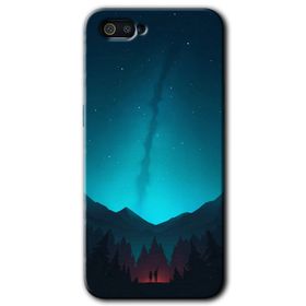 Realme C2 Night Fores Mount Baskılı Uyumlu Silikon Kılıf