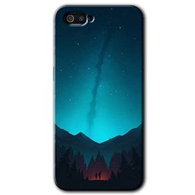 Realme C2 Night Fores Mount Baskılı Uyumlu Silikon Kılıf