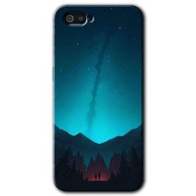 Realme C2 Night Fores Mount Baskılı Uyumlu Silikon Kılıf
