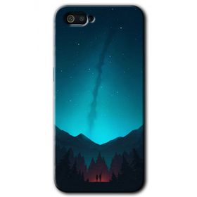 Realme C2 Night Fores Mount Baskılı Uyumlu Silikon Kılıf