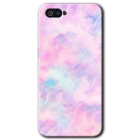 Realme C2 Pembe Duman Baskılı Uyumlu Silikon Kılıf