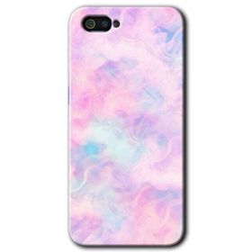 Realme C2 Pembe Duman Baskılı Uyumlu Silikon Kılıf