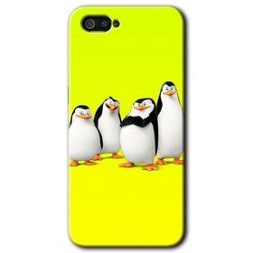 Realme C2 Penguenler Baskılı Uyumlu Silikon Kılıf