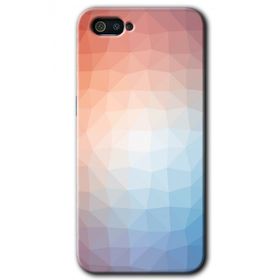 Realme C2 Polygon Graident 3 Baskılı Uyumlu Silikon Kılıf