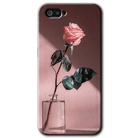 Realme C2 Retro Gül Baskılı Uyumlu Silikon Kılıf