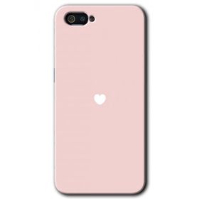 Realme C2 Sade Kalp Baskılı Uyumlu Silikon Kılıf