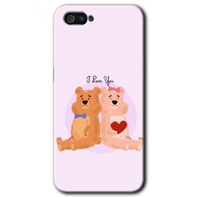 Realme C2 Sevgili Ayıcık Baskılı Uyumlu Silikon Kılıf