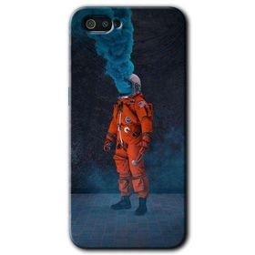 Realme C2 Smoke Astronot Baskılı Uyumlu Silikon Kılıf