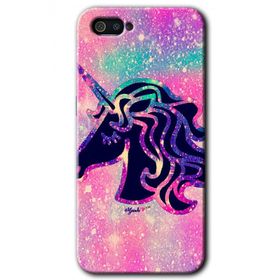 Realme C2 Unicorn Kristal Baskılı Uyumlu Silikon Kılıf