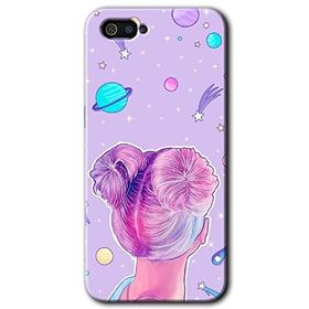 Realme C2 Uzaylı Kız Baskılı Uyumlu Silikon Kılıf