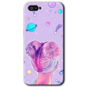 Realme C2 Uzaylı Kız Baskılı Uyumlu Silikon Kılıf