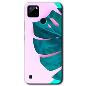 Realme C21 3D Yaprak Baskılı Uyumlu Silikon Kılıf