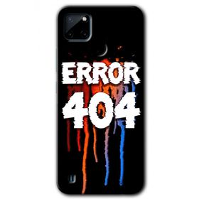 Realme C21 404 Error Baskılı Uyumlu Silikon Kılıf