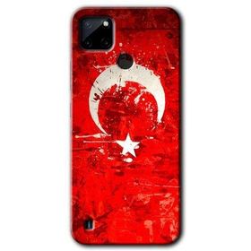 Realme C21 Albayrak 2 Baskılı Uyumlu Silikon Kılıf