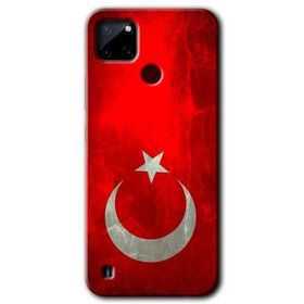 Realme C21 Albayrak Baskılı Uyumlu Silikon Kılıf