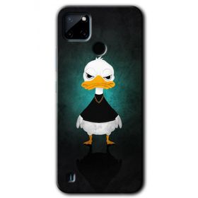 Realme C21 Angry Duck Baskılı Uyumlu Silikon Kılıf