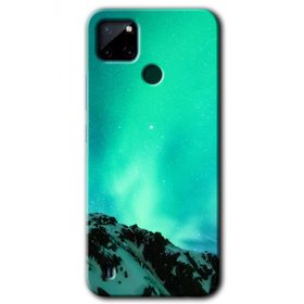 Realme C21 Aurora Baskılı Uyumlu Silikon Kılıf