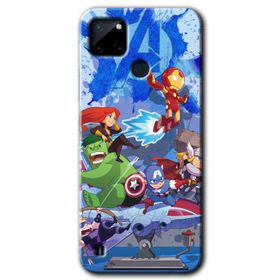 Realme C21 Avengers Cartoon Baskılı Uyumlu Silikon Kılıf