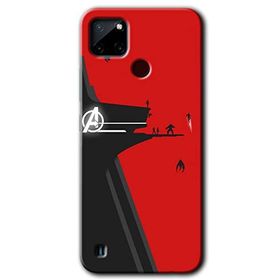 Realme C21 Avengers Tower Baskılı Uyumlu Silikon Kılıf