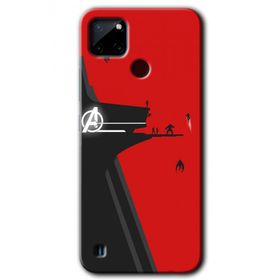 Realme C21 Avengers Tower Baskılı Uyumlu Silikon Kılıf