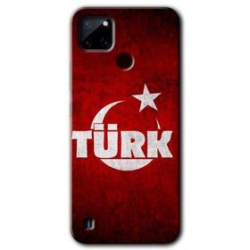 Realme C21 Ayyıldız Türk Baskılı Uyumlu Silikon Kılıf