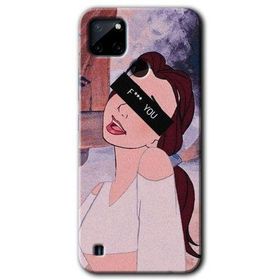Realme C21 Bad Girl Baskılı Uyumlu Silikon Kılıf