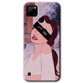 Realme C21 Bad Girl Baskılı Uyumlu Silikon Kılıf