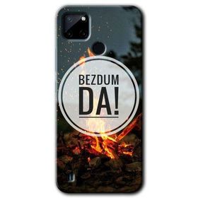 Realme C21 Bezdum Da Baskılı Uyumlu Silikon Kılıf