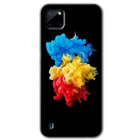 Realme C21 Black 1 Baskılı Uyumlu Silikon Kılıf