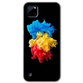 Realme C21 Black 1 Baskılı Uyumlu Silikon Kılıf