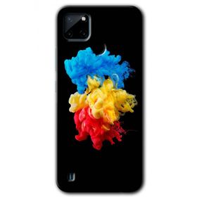 Realme C21 Black 1 Baskılı Uyumlu Silikon Kılıf